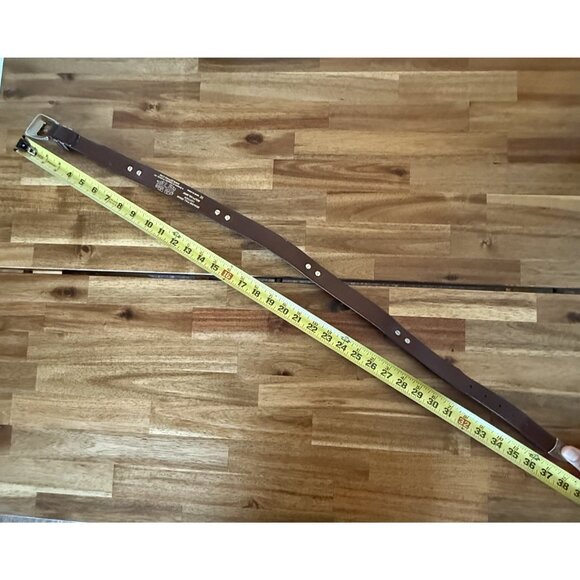 ZEP-PRO Belt Mens Size 32 Brown Full Grain Leather Mississippi State University - Picture 8 of 8